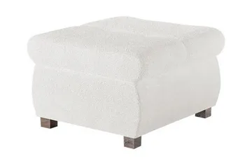 Cerys Fotpall 60 cm - Vit - Möbler - Fåtölj & stolar - Pall & puff - Fotpallar