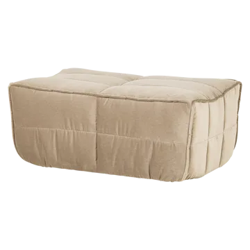 Fotpall Cluster 104 cm - Beige - Möbler - Fåtölj & stolar - Pall & puff - Fotpallar
