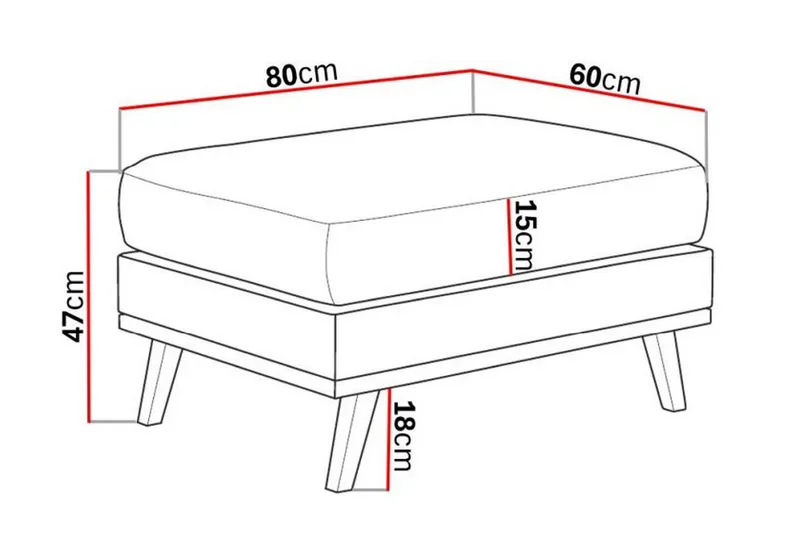 Copenhagen Fotpall - Beige - Möbler - Fåtölj & stolar - Pall & puff - Fotpallar