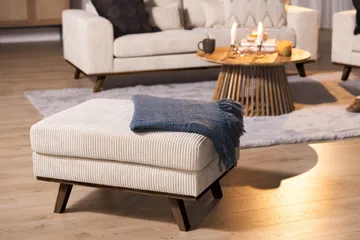 Copenhagen Fotpall Manchester - Beige - Möbler - Fåtölj & stolar - Pall & puff - Fotpallar