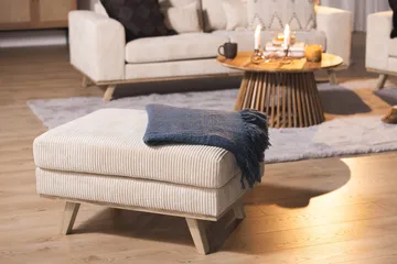 Copenhagen Fotpall Manchester - Beige - Möbler - Fåtölj & stolar - Pall & puff - Fotpallar