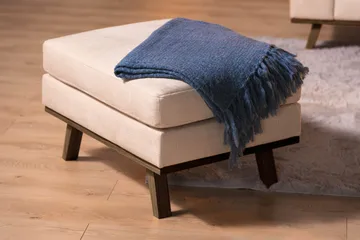 Copenhagen Fotpall Sammet - Beige - Möbler - Fåtölj & stolar - Pall & puff - Fotpallar