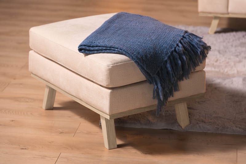 Copenhagen Fotpall Sammet - Beige - Möbler - Fåtölj & stolar - Pall & puff - Fotpallar