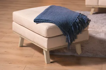 Copenhagen Fotpall Sammet - Beige - Möbler - Fåtölj & stolar - Pall & puff - Fotpallar