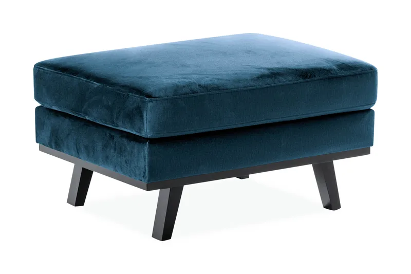 Copenhagen Fotpall Sammet, Blå