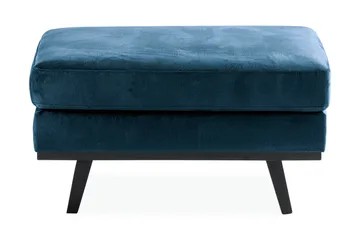 Copenhagen Fotpall Sammet - Blå - Möbler - Fåtölj & stolar - Pall & puff - Fotpallar