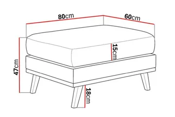 Copenhagen Fotpall Sammet - Grå - Möbler - Fåtölj & stolar - Pall & puff - Fotpallar