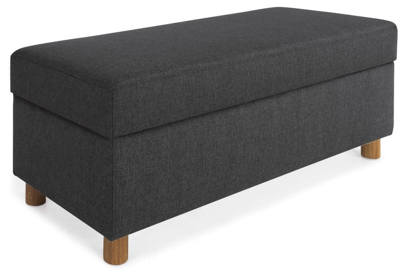 Crazy Fotpall med Förvaring 120x50, Antracit