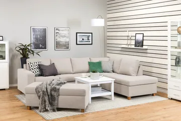 Crazy Fotpall med Förvaring 120x50 - Beige - Möbler - Fåtölj & stolar - Pall & puff - Fotpallar