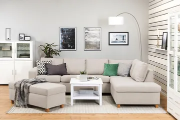 Crazy Fotpall med Förvaring 120x50 - Beige - Möbler - Fåtölj & stolar - Pall & puff - Fotpallar