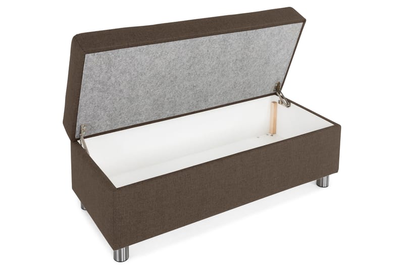 Crazy Fotpall med Förvaring 120x50 - Brun - Möbler - Fåtölj & stolar - Pall & puff - Fotpallar