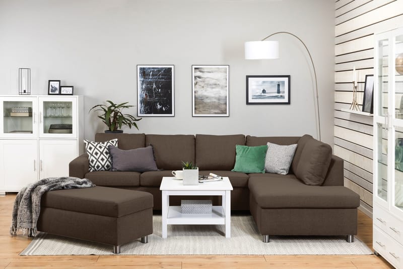 Crazy Fotpall med Förvaring 120x50 - Brun - Möbler - Fåtölj & stolar - Pall & puff - Fotpallar