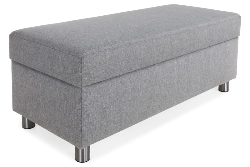 Crazy Fotpall med Förvaring 120x50 - Ljusgrå - Möbler - Fåtölj & stolar - Pall & puff - Fotpallar