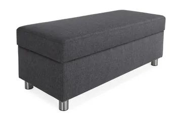 Metall,Runda Metallben - Mörkgrå