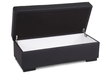 Crazy Fotpall med Förvaring 120x50 - Svart Konstläder - Möbler - Fåtölj & stolar - Pall & puff - Fotpallar