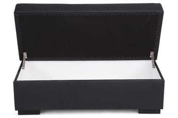 Crazy Fotpall med Förvaring 120x50 - Svart Konstläder - Möbler - Fåtölj & stolar - Pall & puff - Fotpallar