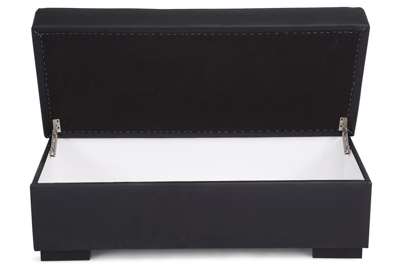Crazy Fotpall med Förvaring 120x50 - Svart Konstläder - Möbler - Fåtölj & stolar - Pall & puff - Fotpallar