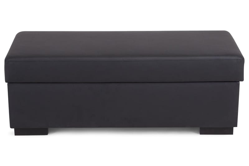 Crazy Fotpall med Förvaring 120x50 - Svart Konstläder - Möbler - Fåtölj & stolar - Pall & puff - Fotpallar