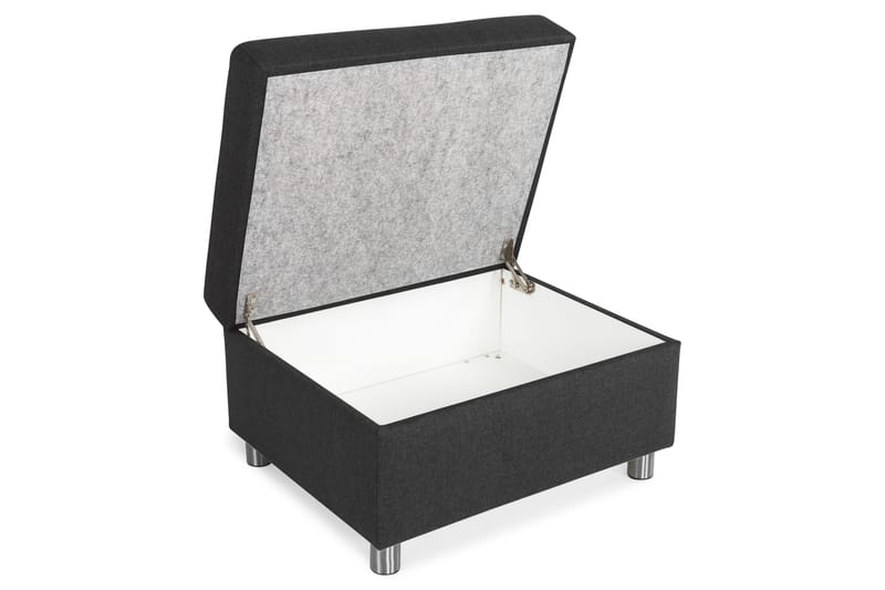 Crazy Fotpall med Förvaring 80x65 - Antracit - Möbler - Fåtölj & stolar - Pall & puff - Fotpallar