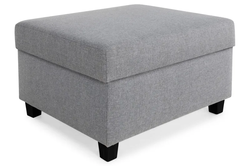 Crazy Fotpall med Förvaring 80x65 - Ljusgrå - Möbler - Fåtölj & stolar - Pall & puff - Fotpallar