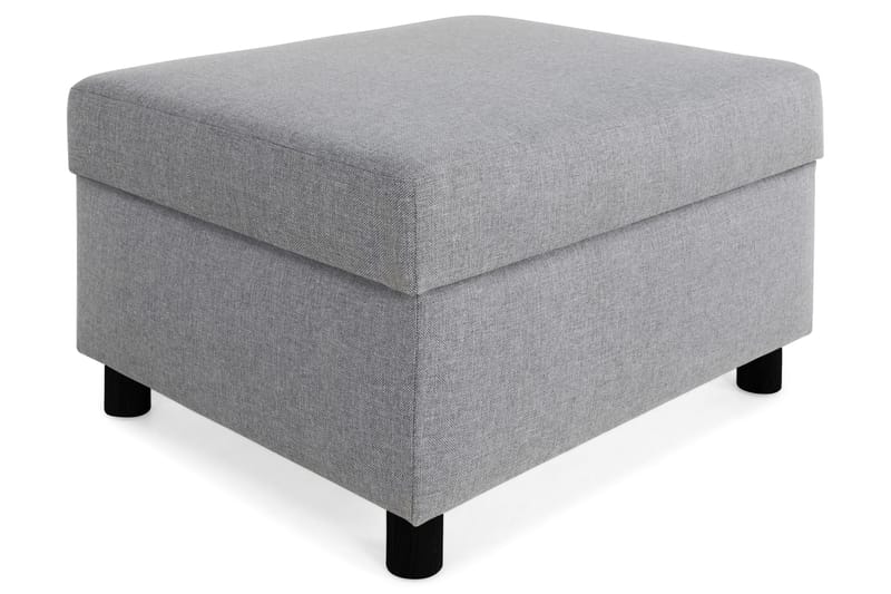 Crazy Fotpall med Förvaring 80x65, Ljusgrå