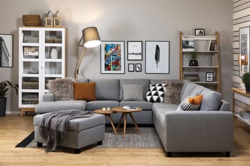 Crazy Fotpall med Förvaring 80x65 - Ljusgrå - Möbler - Fåtölj & stolar - Pall & puff - Fotpallar