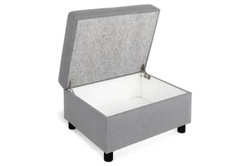 Crazy Fotpall med Förvaring 80x65 - Ljusgrå - Möbler - Fåtölj & stolar - Pall & puff - Fotpallar