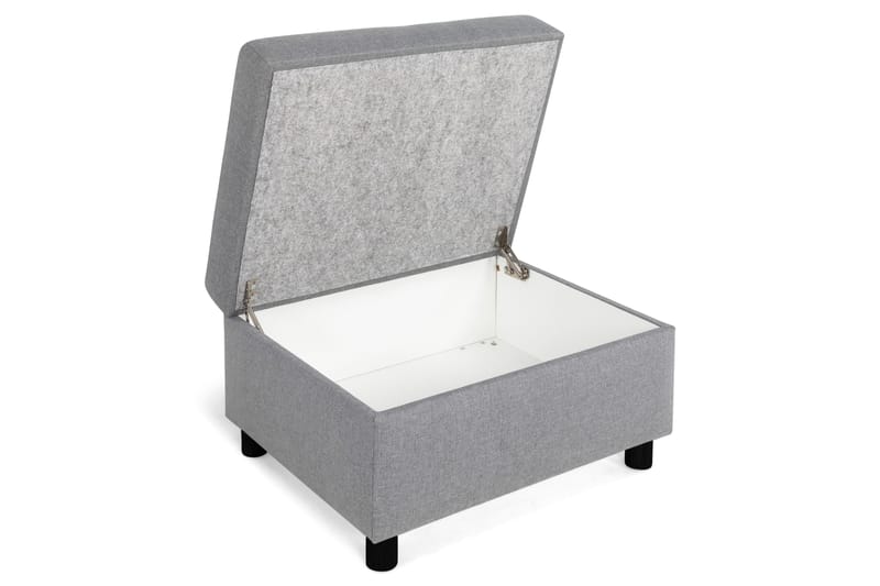 Crazy Fotpall med Förvaring 80x65 - Ljusgrå - Möbler - Fåtölj & stolar - Pall & puff - Fotpallar