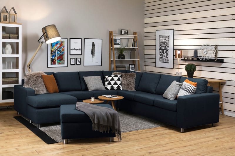 Crazy Fotpall med Förvaring 80x65 - Mörkblå - Möbler - Fåtölj & stolar - Pall & puff - Fotpallar