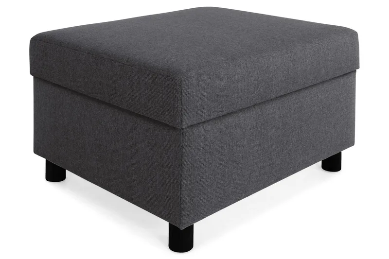 Crazy Fotpall med Förvaring 80x65, Mörkgrå