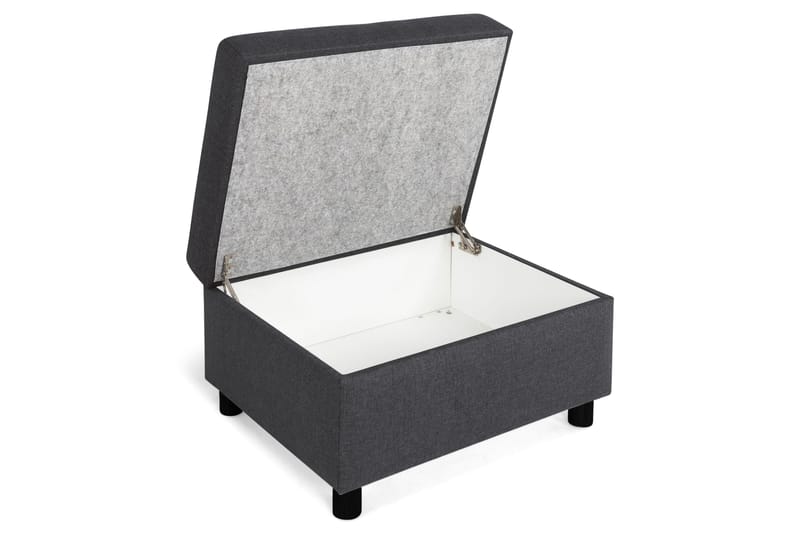 Crazy Fotpall med Förvaring 80x65 - Mörkgrå - Möbler - Fåtölj & stolar - Pall & puff - Fotpallar