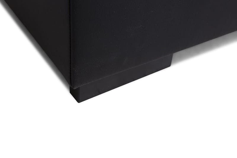 Crazy Fotpall med Förvaring 80x65 - Svart Konstläder - Möbler - Fåtölj & stolar - Pall & puff - Fotpallar