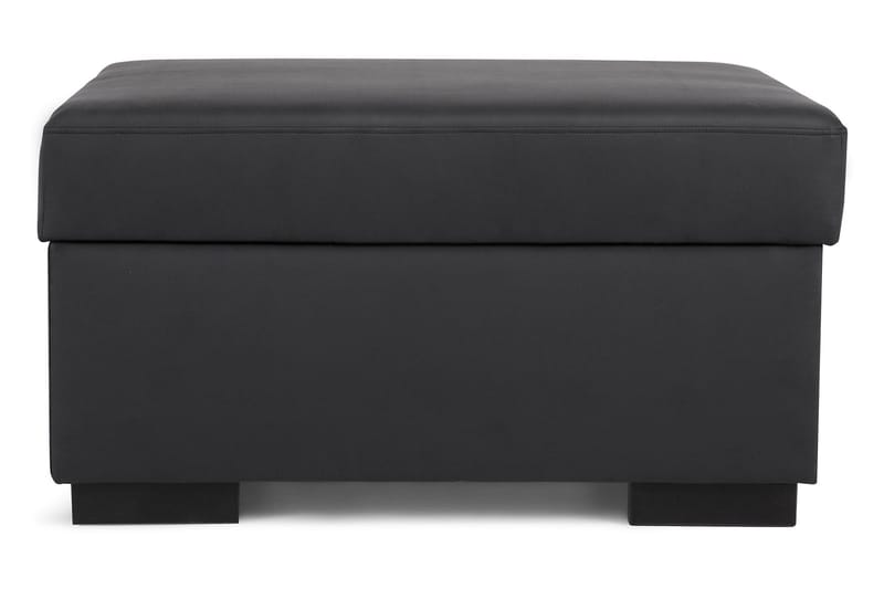 Crazy Fotpall med Förvaring 80x65 - Svart Konstläder - Möbler - Fåtölj & stolar - Pall & puff - Fotpallar