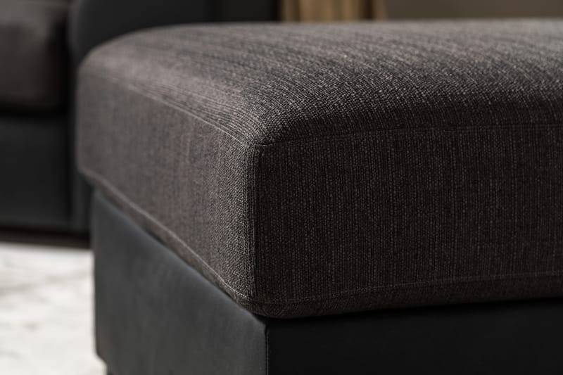 Cuba Fotpall - Svart/Grå - Möbler - Fåtölj & stolar - Pall & puff - Fotpallar