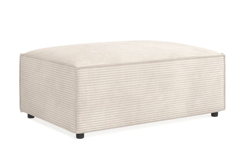 Cubo 1-sits  Rektangulär Fotpallsmodul i Manchester 120 cm bred - Beige - Möbler - Fåtölj & stolar - Pall & puff - Fotpallar