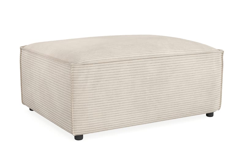Cubo 1-sits  Rektangulär Fotpallsmodul i Manchester 80 cm bred - Beige - Möbler - Fåtölj & stolar - Pall & puff - Fotpallar