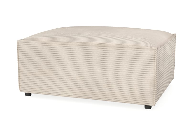 Cubo 1-sits  Rektangulär Fotpallsmodul i Manchester 80 cm bred - Beige - Möbler - Fåtölj & stolar - Pall & puff - Fotpallar