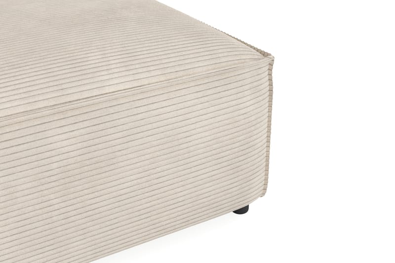 Cubo 1-sits  Rektangulär Fotpallsmodul i Manchester 80 cm bred - Beige - Möbler - Fåtölj & stolar - Pall & puff - Fotpallar