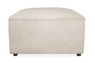 Cubo 1-sits  Rektangulär Fotpallsmodul i Manchester 80 cm bred - Beige - Möbler - Fåtölj & stolar - Pall & puff - Fotpallar