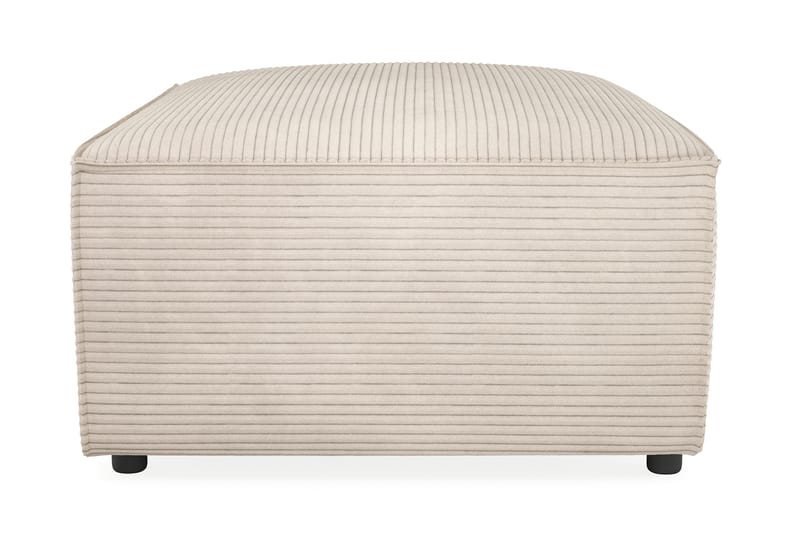 Cubo 1-sits  Rektangulär Fotpallsmodul i Manchester 80 cm bred - Beige - Möbler - Fåtölj & stolar - Pall & puff - Fotpallar