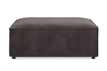 Cubo 1-sits  Rektangulär Fotpallsmodul i Sammet 120 cm bred - Mörkgrå - Möbler - Fåtölj & stolar - Pall & puff - Fotpallar