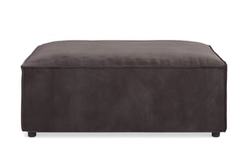 Cubo 1-sits  Rektangulär Fotpallsmodul i Sammet 120 cm bred - Mörkgrå - Möbler - Fåtölj & stolar - Pall & puff - Fotpallar