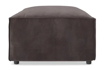 Cubo 1-sits  Rektangulär Fotpallsmodul i Sammet 120 cm bred - Mörkgrå - Möbler - Fåtölj & stolar - Pall & puff - Fotpallar