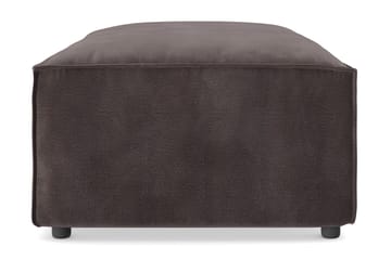 Cubo 1-sits  Rektangulär Fotpallsmodul i Sammet 120 cm bred - Mörkgrå - Möbler - Fåtölj & stolar - Pall & puff - Fotpallar