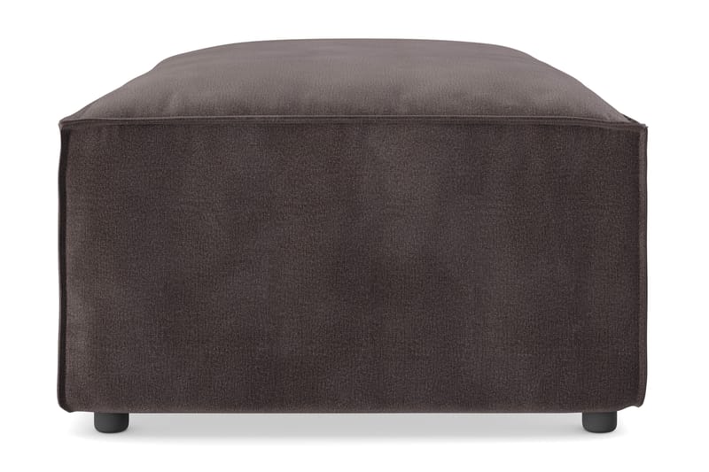 Cubo 1-sits  Rektangulär Fotpallsmodul i Sammet 120 cm bred - Mörkgrå - Möbler - Fåtölj & stolar - Pall & puff - Fotpallar
