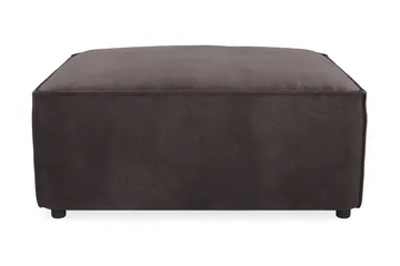 Cubo 1-sits  Rektangulär Fotpallsmodul i Sammet 80 cm bred - Mörkgrå - Möbler - Fåtölj & stolar - Pall & puff - Fotpallar