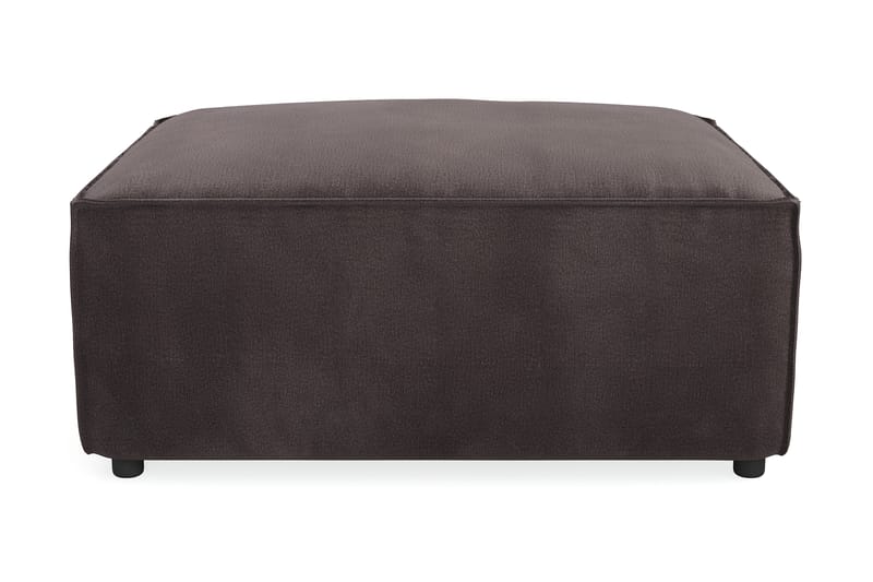 Cubo 1-sits  Rektangulär Fotpallsmodul i Sammet 80 cm bred - Mörkgrå - Möbler - Fåtölj & stolar - Pall & puff - Fotpallar