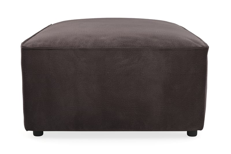 Cubo 1-sits  Rektangulär Fotpallsmodul i Sammet 80 cm bred - Mörkgrå - Möbler - Fåtölj & stolar - Pall & puff - Fotpallar