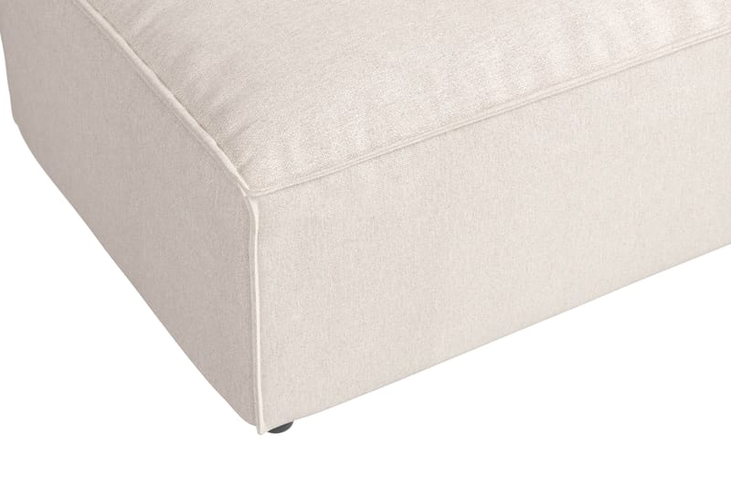 Cubo 1-sits  Rektangulär Fotpallsmodul i Tyg 120 cm bred - Beige - Möbler - Fåtölj & stolar - Pall & puff - Fotpallar