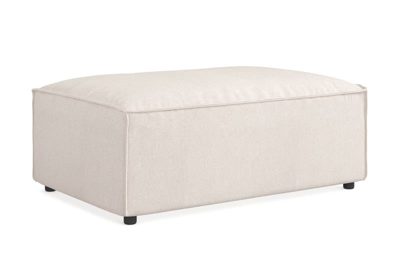 Cubo 1-sits  Rektangulär Fotpallsmodul i Tyg 120 cm bred - Beige - Möbler - Fåtölj & stolar - Pall & puff - Fotpallar